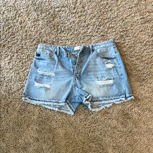 KanCan Blue Jean Shorts Distressed Cut-Off Style